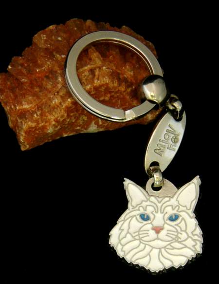 maine coon cat keyring